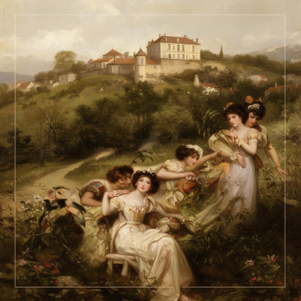 AI-generated illustration of Le Lys dans la vallée
