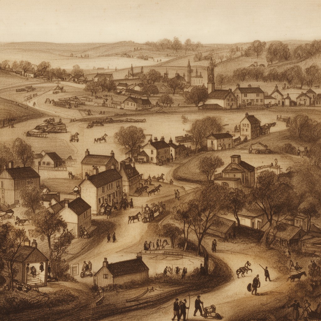AI-generated illustration of Middlemarch