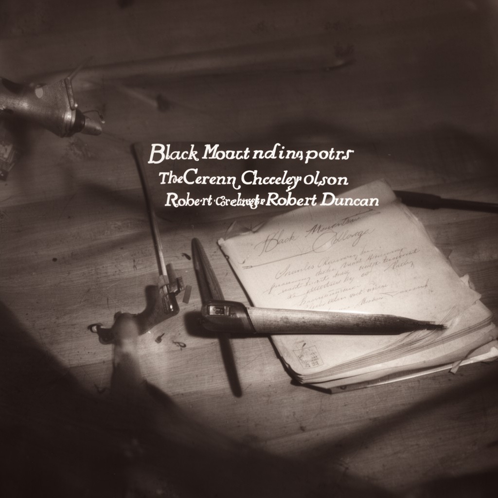 AI-generated illustration of Black Mountain poets