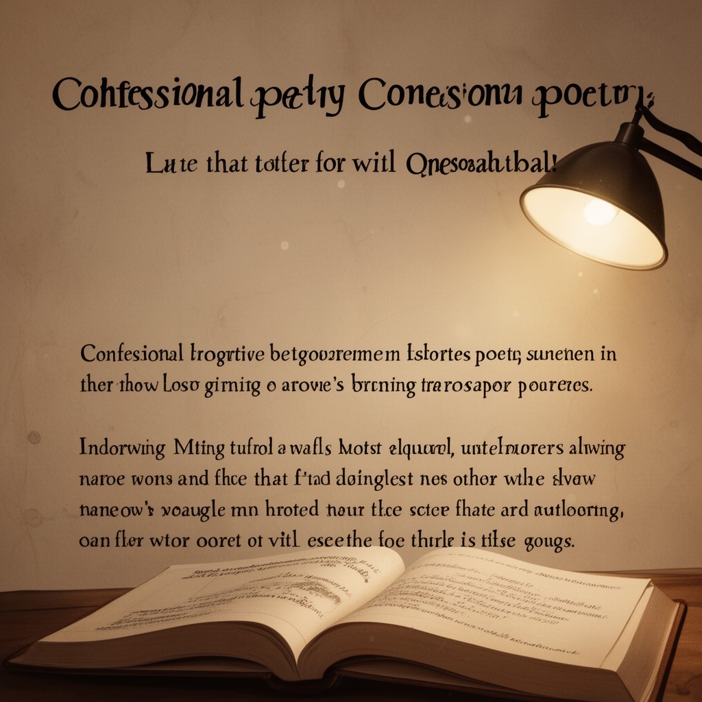 AI-generated illustration of Confessional poetry