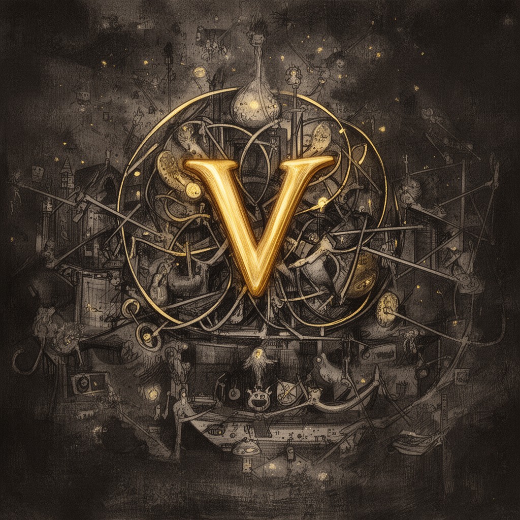 AI-generated illustration of V.