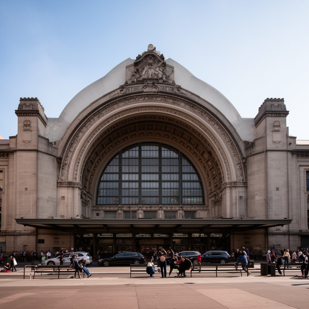 AI-generated illustration of Union Station (Pittsburgh)