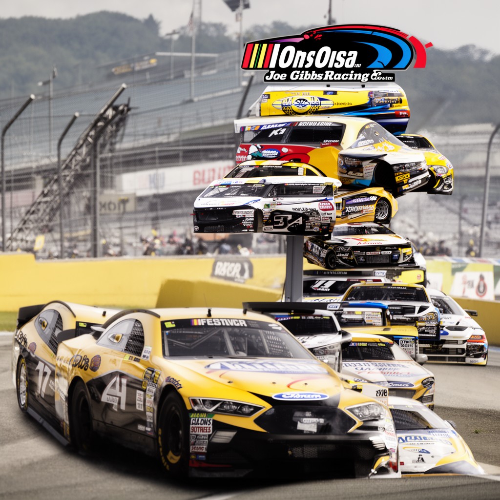AI-generated illustration of Joe Gibbs Racing
