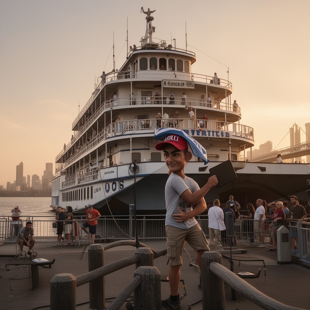 AI-generated illustration of Riverboat Ron