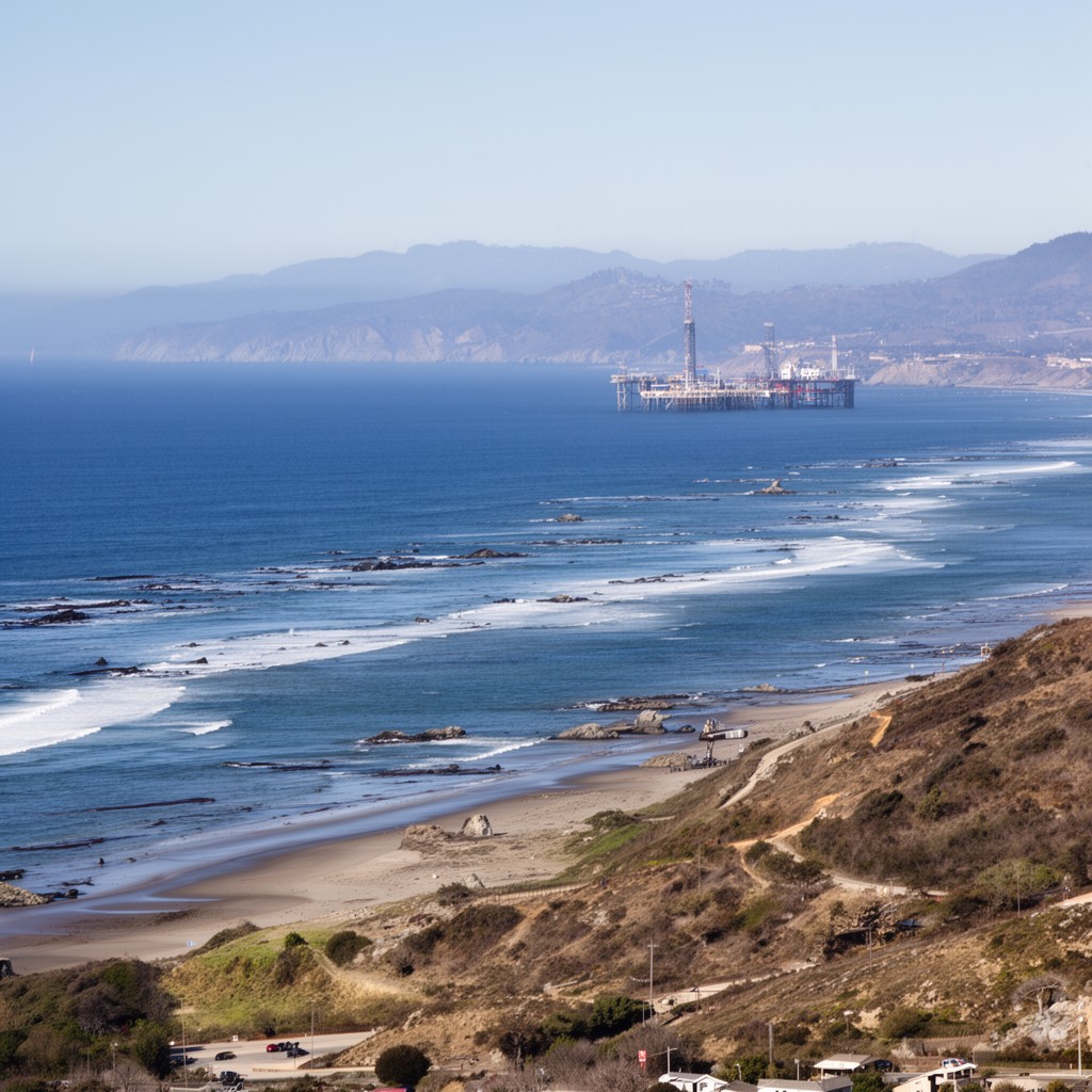 AI-generated illustration of Santa Barbara Channel