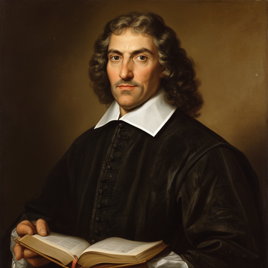 AI-generated illustration of René Descartes