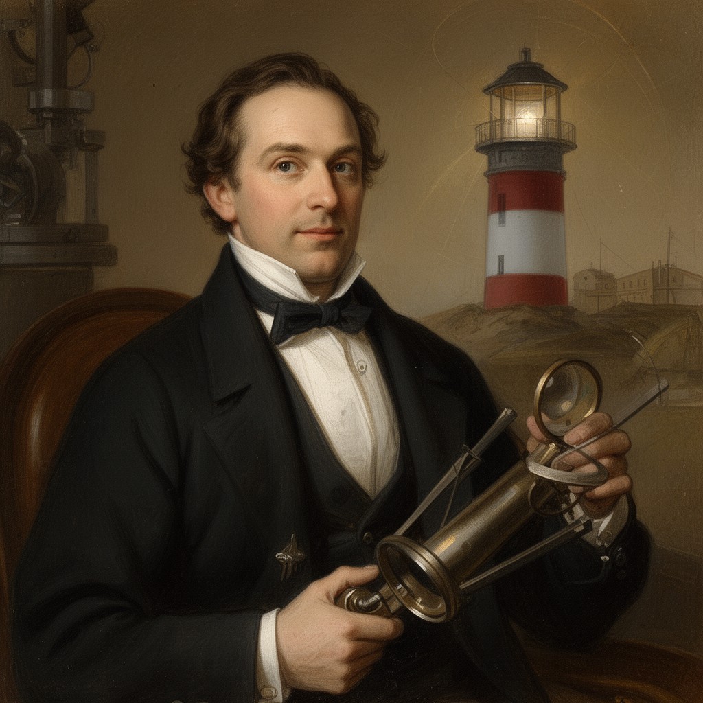 AI-generated illustration of Augustin-Jean Fresnel