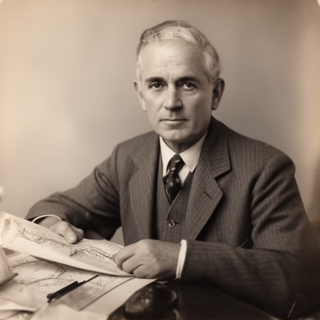 AI-generated illustration of Andrew Lawson