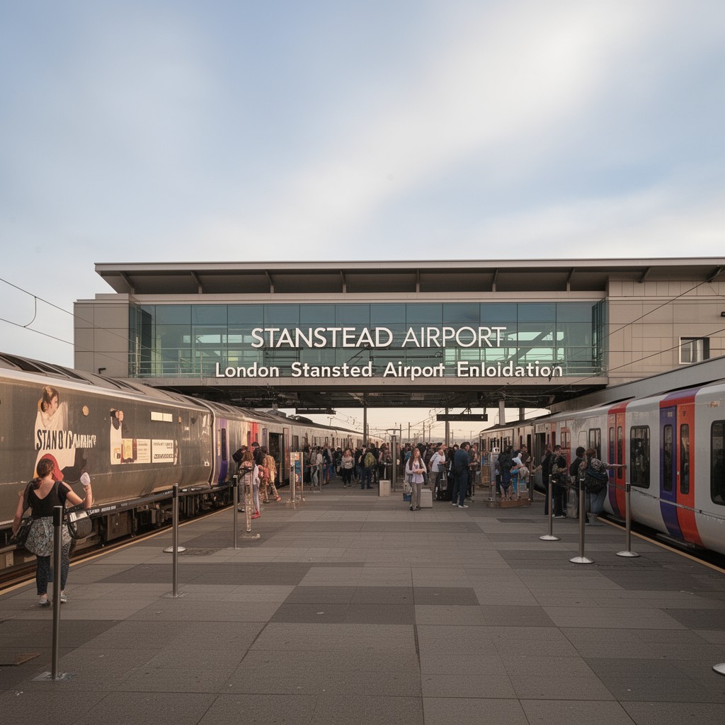 AI-generated illustration of Stanstead Airport