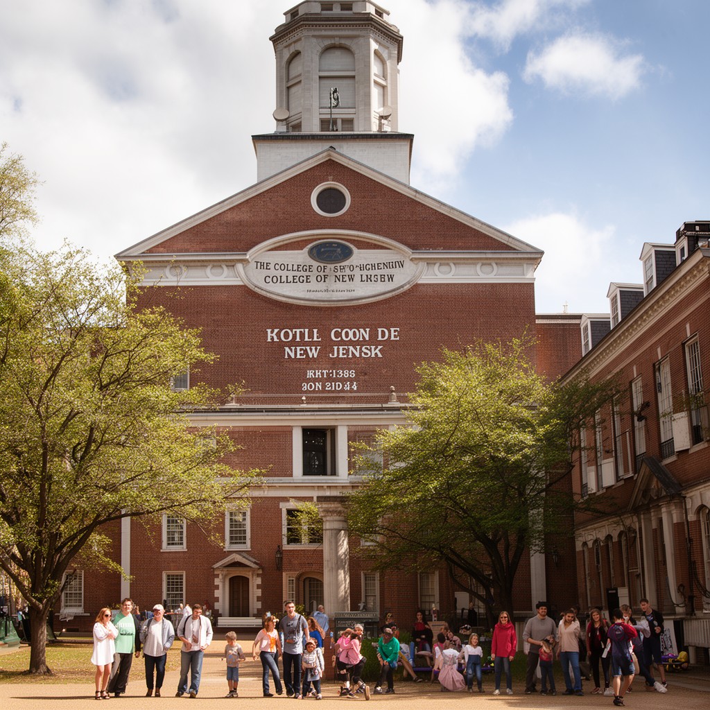 AI-generated illustration of College of New Jersey