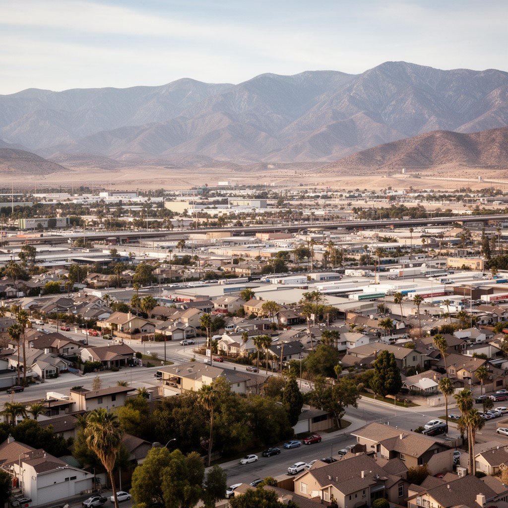 AI-generated illustration of Victorville, California