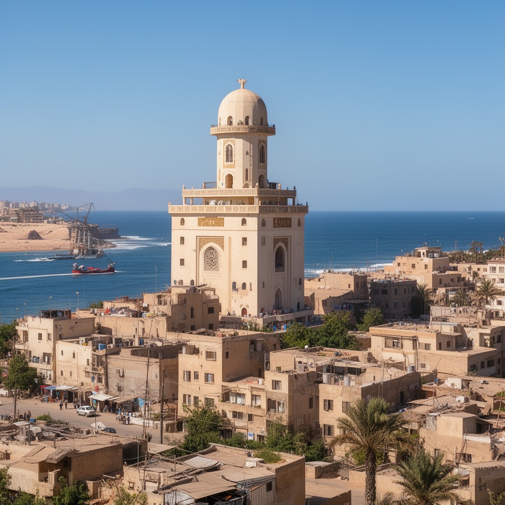 AI-generated illustration of El Arish