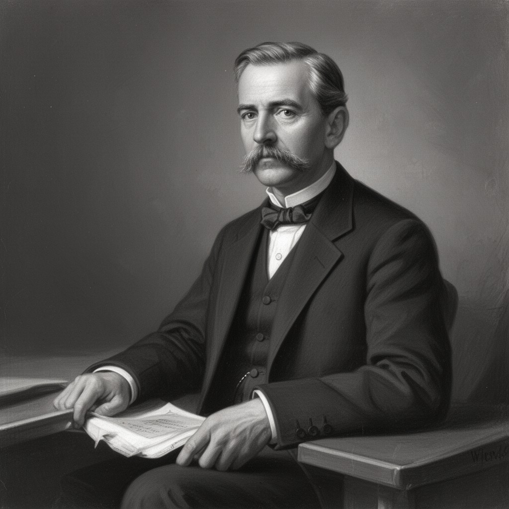 AI-generated illustration of Edmund G. Ross
