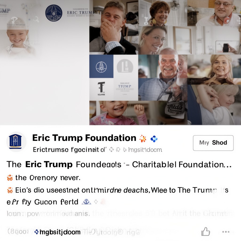 AI-generated illustration of Eric Trump Foundation