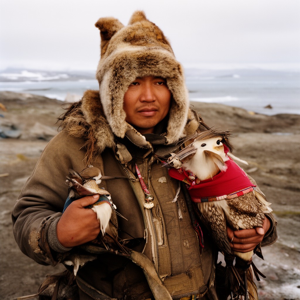 AI-generated illustration of Naukan Yupik