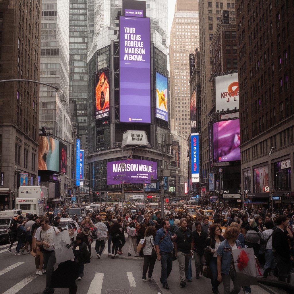 AI-generated illustration of Madison Avenue