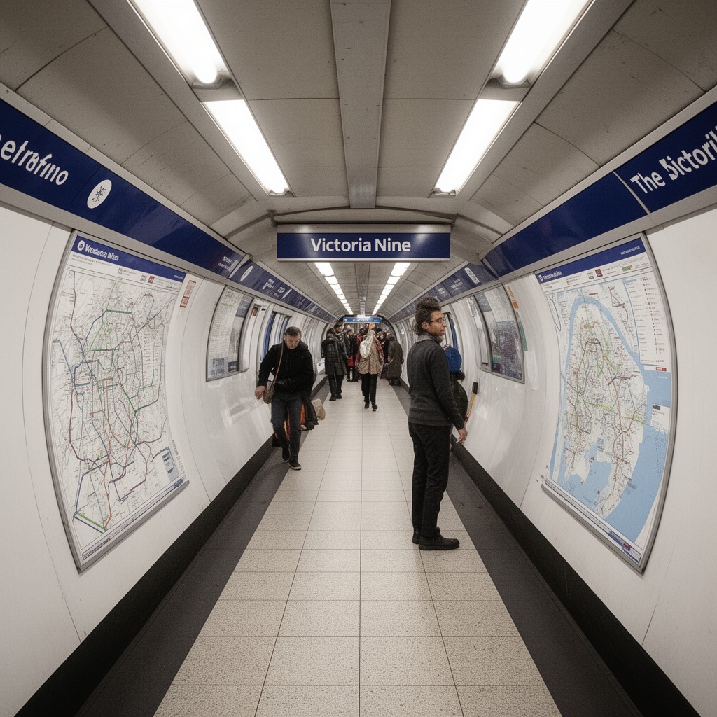 AI-generated illustration of Victoria line