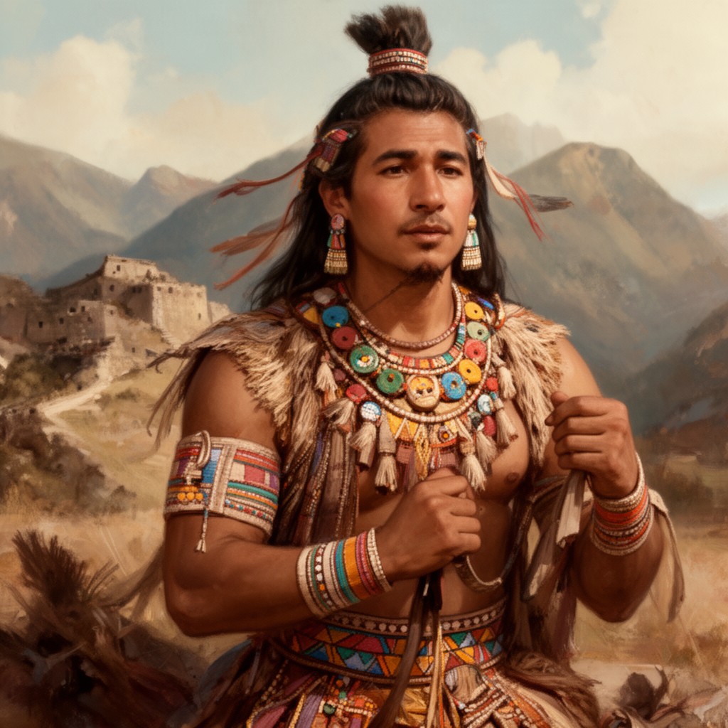 AI-generated illustration of Huayna Capac