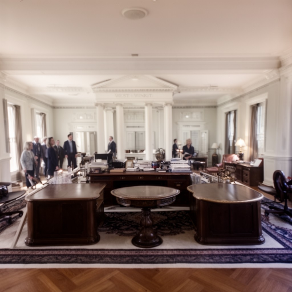 AI-generated illustration of West Wing