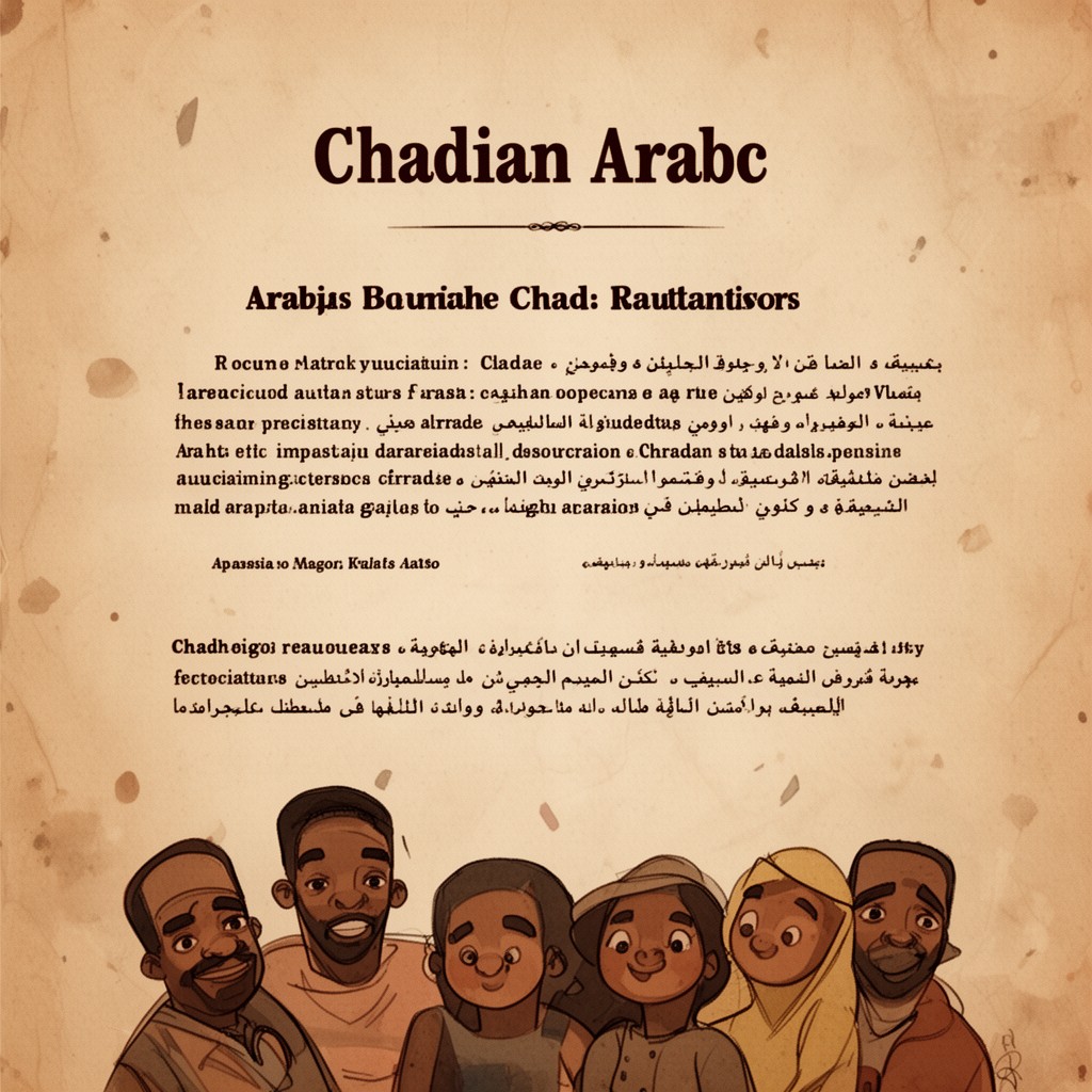 AI-generated illustration of Chadian Arabic