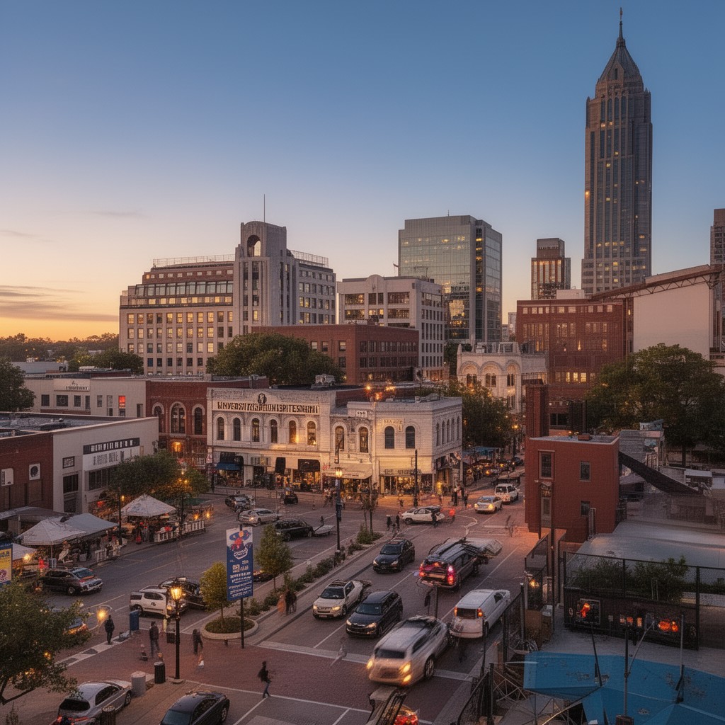 AI-generated illustration of Hattiesburg, Mississippi