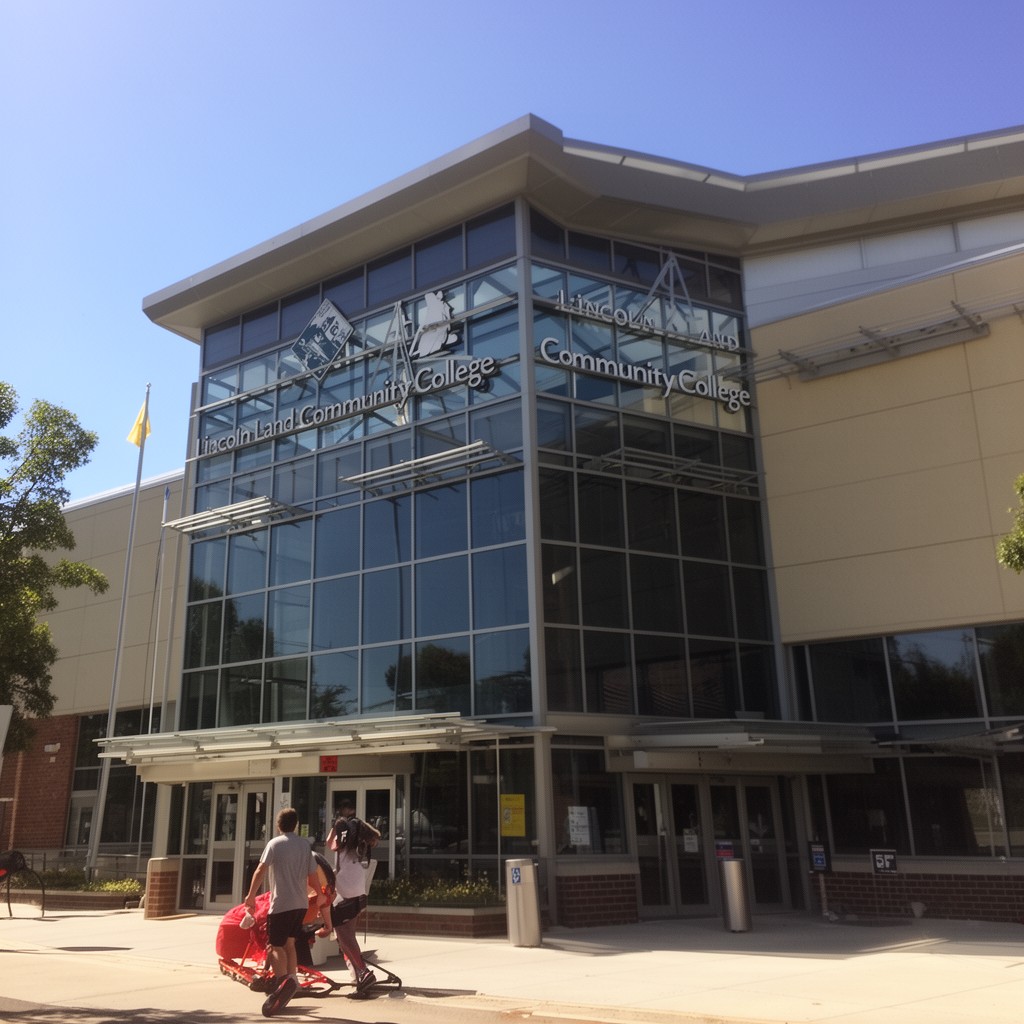 AI-generated illustration of Lincoln Land Community College