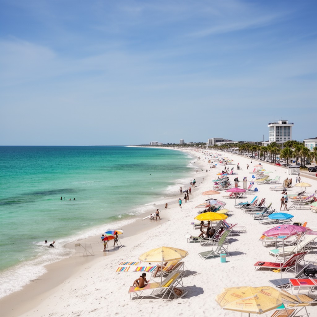 AI-generated illustration of Santa Rosa Beach, Florida