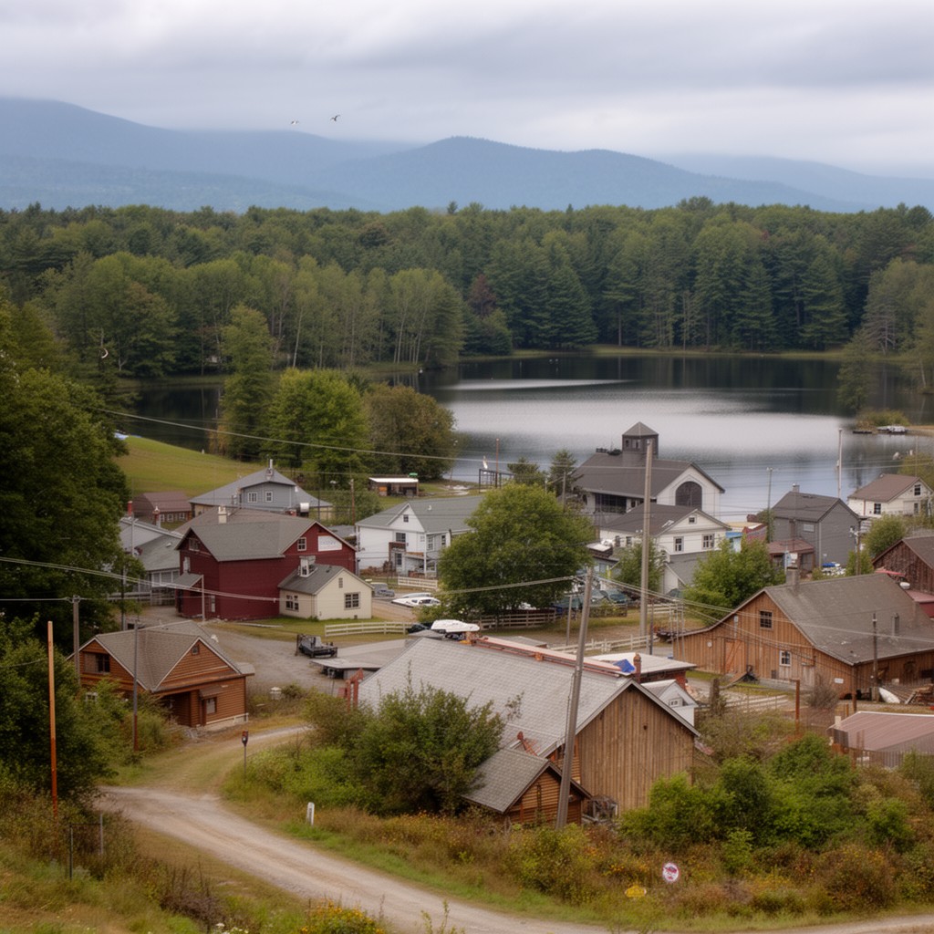 AI-generated illustration of Industry, Maine