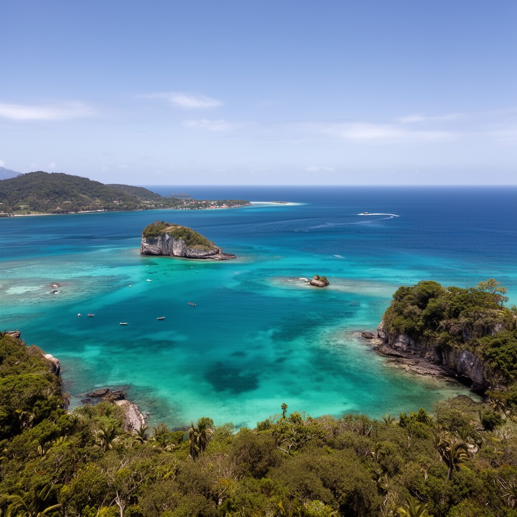 AI-generated illustration of South Pacific Ocean