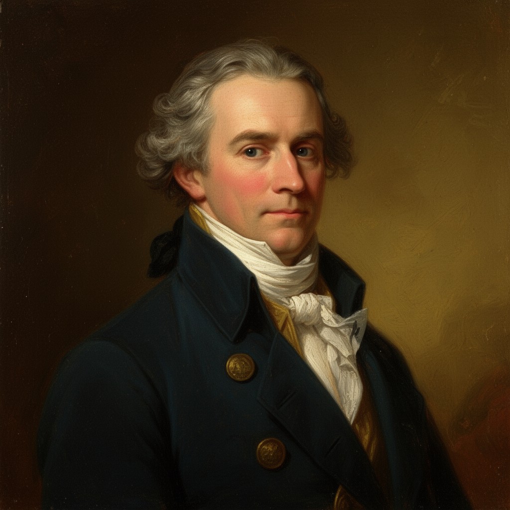 AI-generated illustration of Lord Charles Cavendish