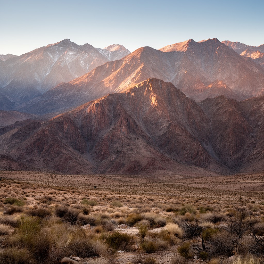 AI-generated illustration of Inyo Mountains