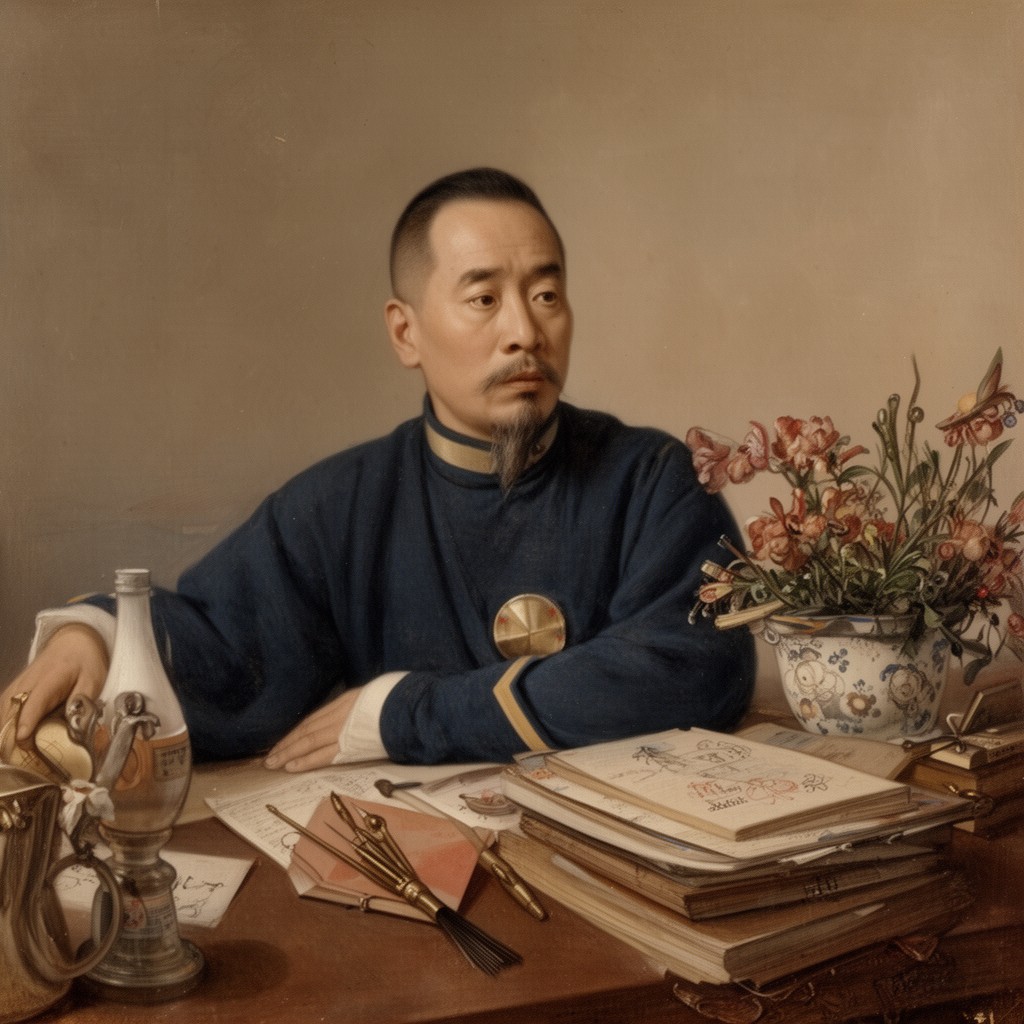 AI-generated illustration of Ding Ruchang