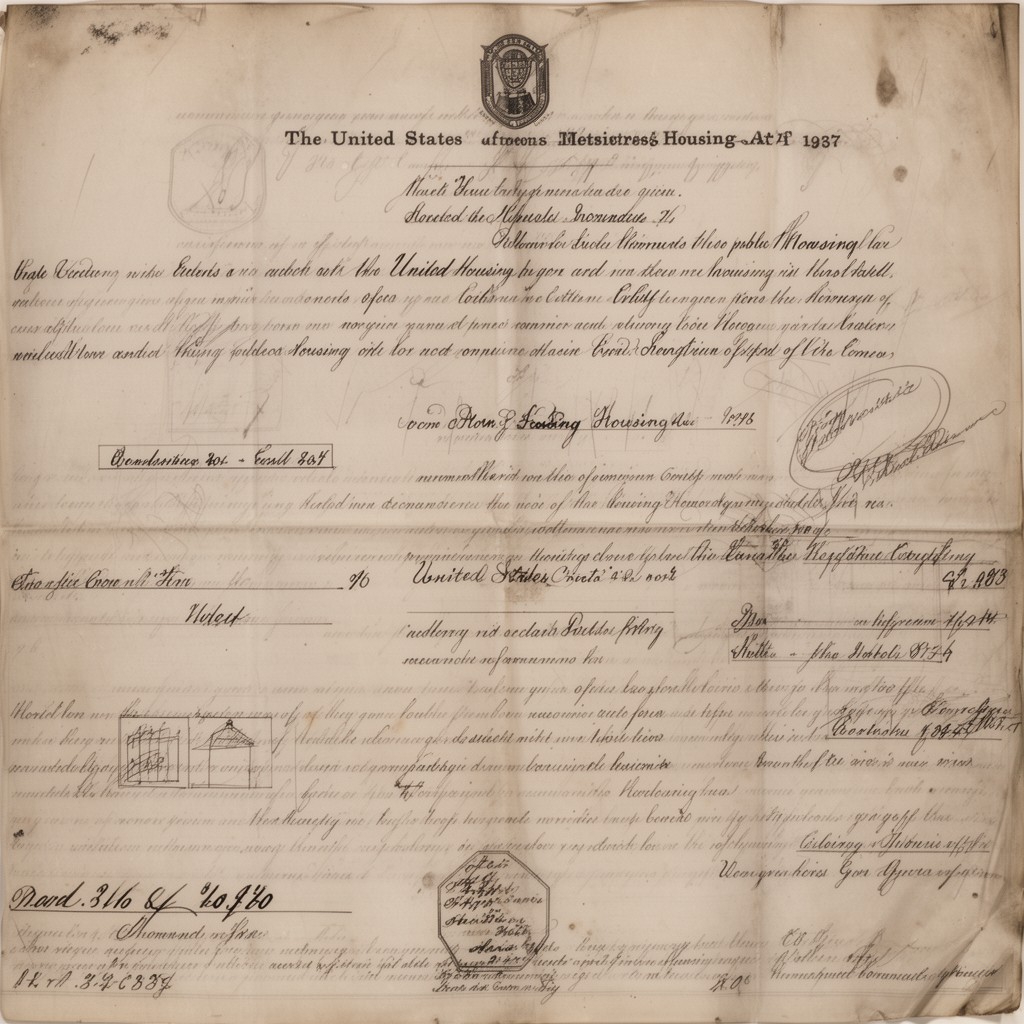 AI-generated illustration of United States Housing Act of 1937