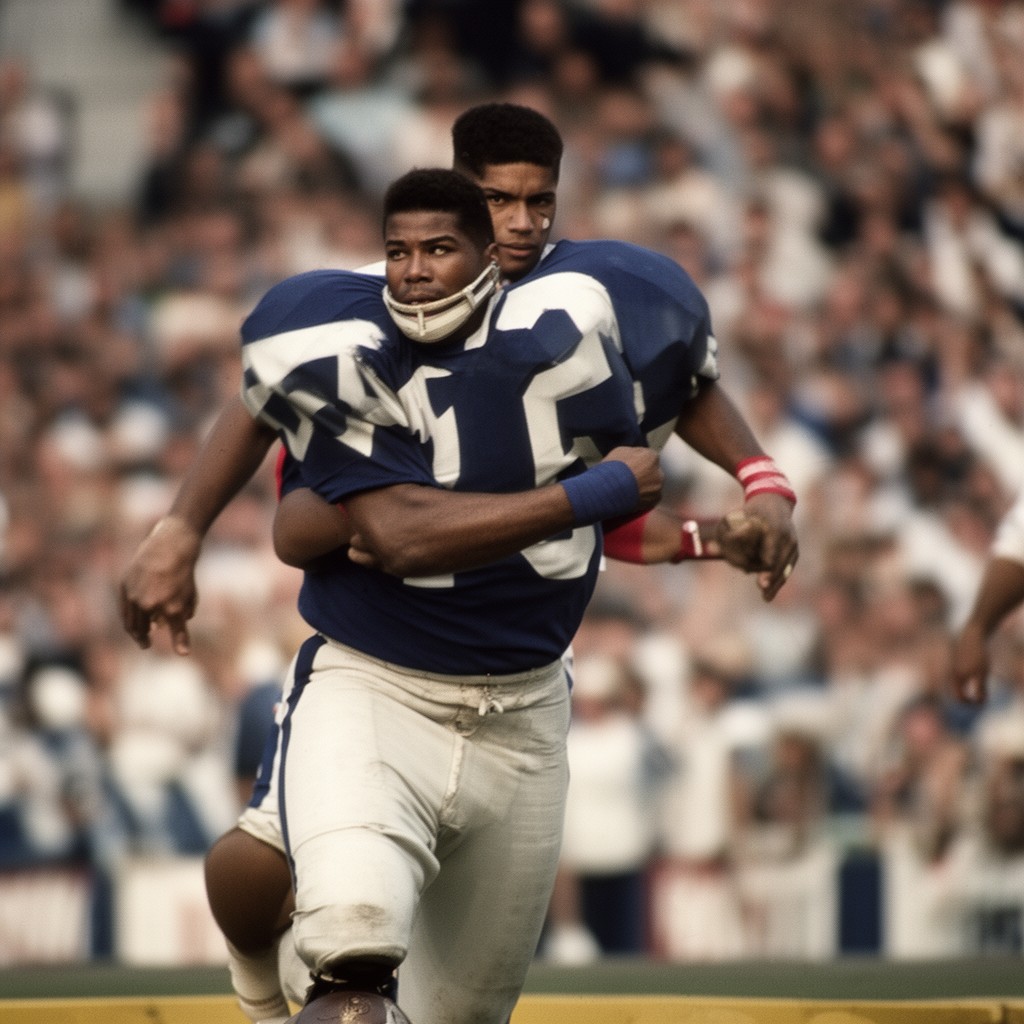 AI-generated illustration of Lenny Moore