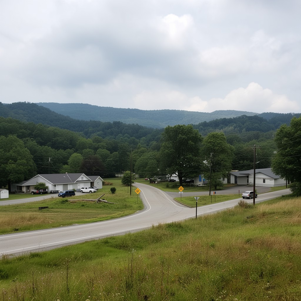 AI-generated illustration of Summit Point, West Virginia