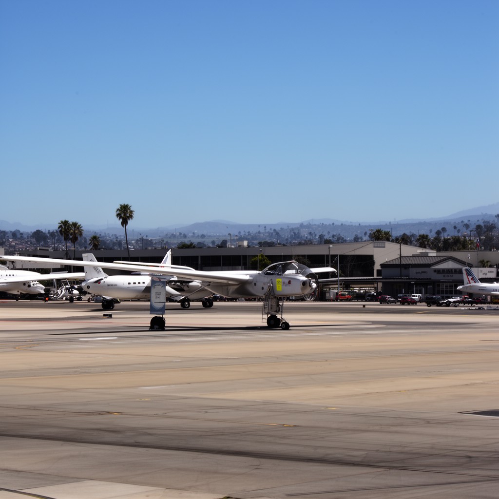 AI-generated illustration of Santa Barbara Municipal Airport