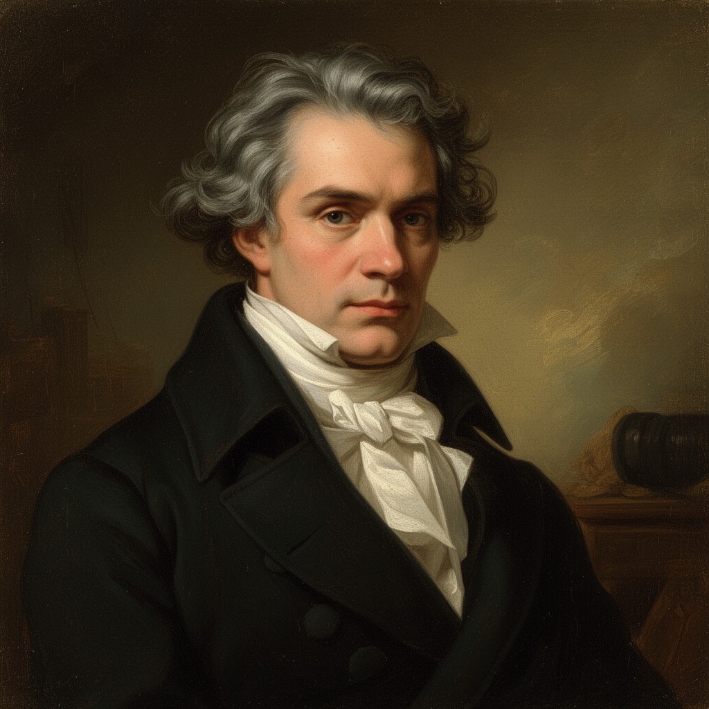 AI-generated illustration of Kaspar Anton Karl van Beethoven