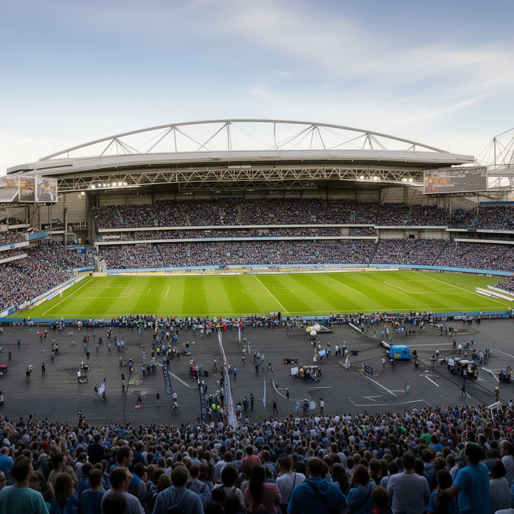 AI-generated illustration of The Wembley of the North