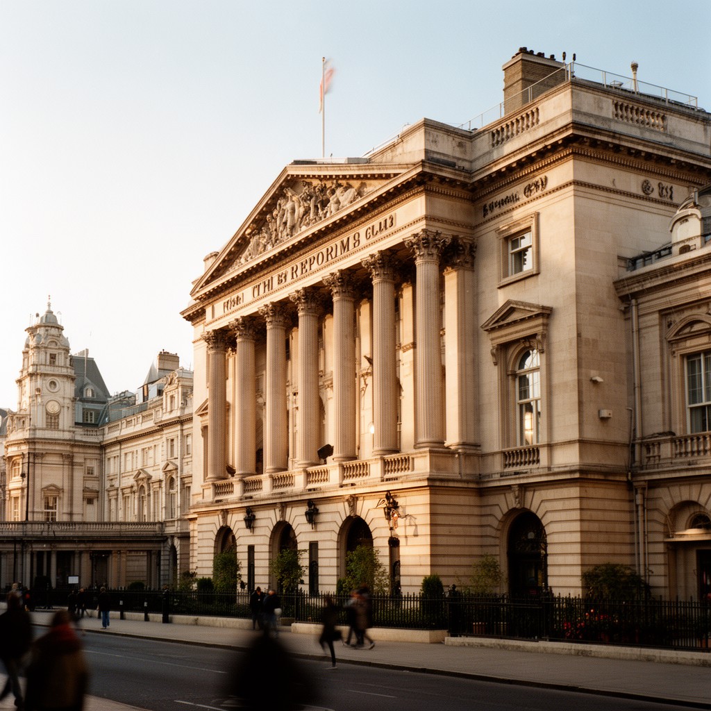 AI-generated illustration of Reform Club, London