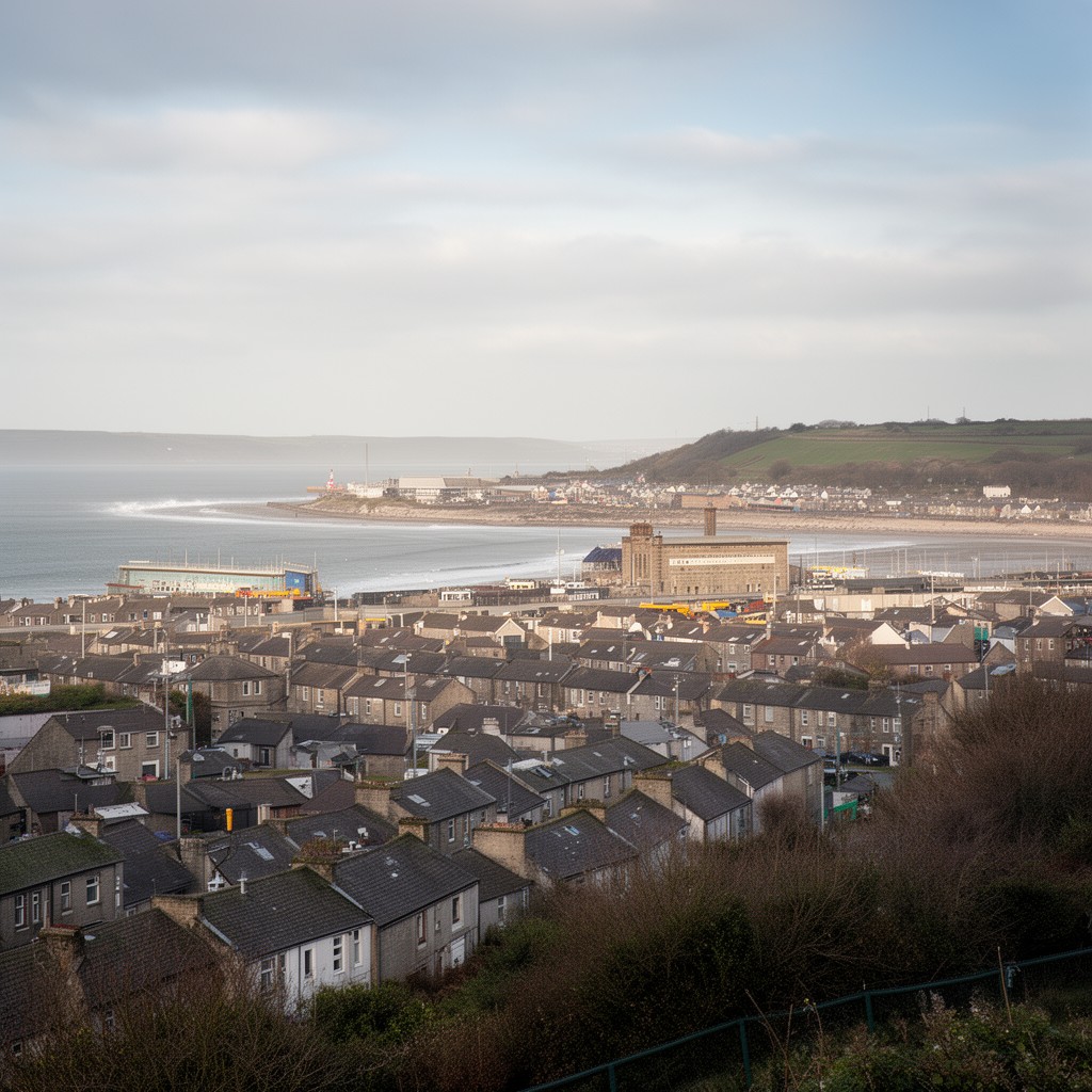 AI-generated illustration of Buckhaven, Methil and Wemyss Villages