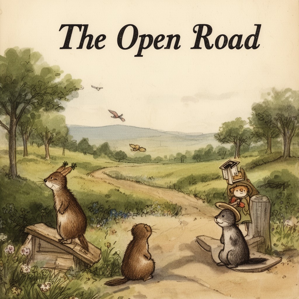 AI-generated illustration of The Open Road