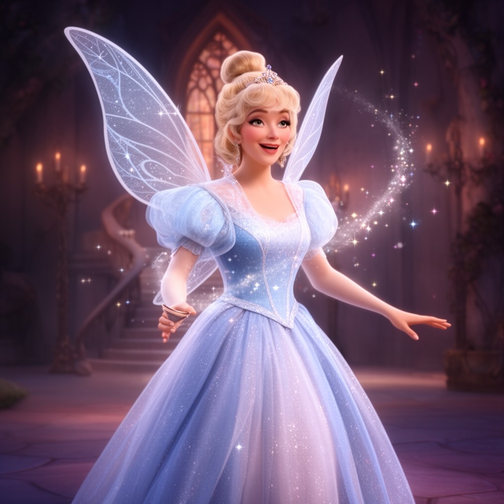 AI-generated illustration of Fairy Godmother