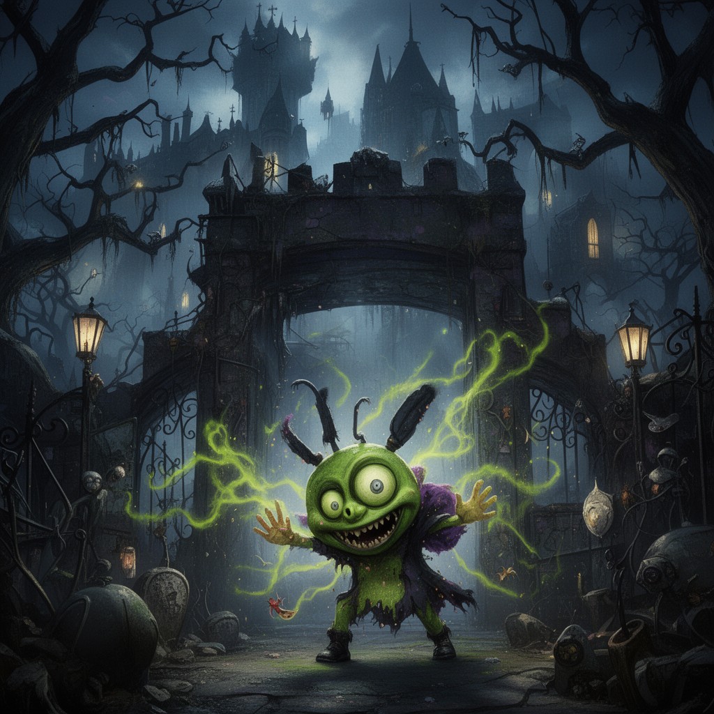 AI-generated illustration of Beetlejuice