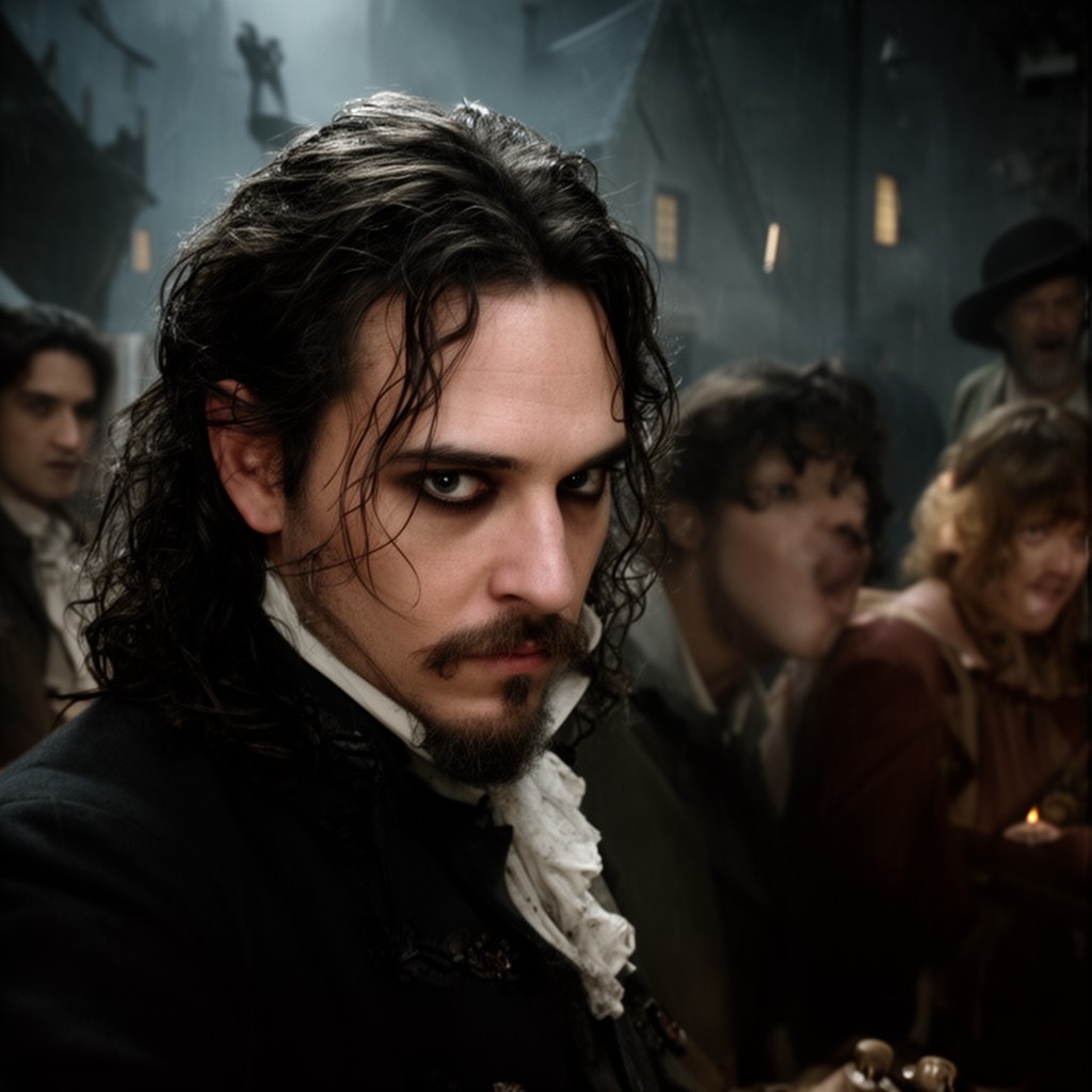 AI-generated illustration of Sweeney Todd: The Demon Barber of Fleet Street (2007 film)