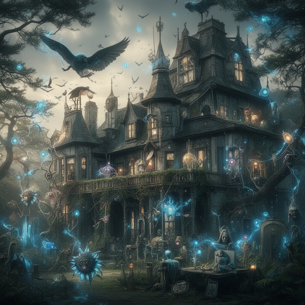 AI-generated illustration of Miss Peregrine's Home for Peculiar Children (film)