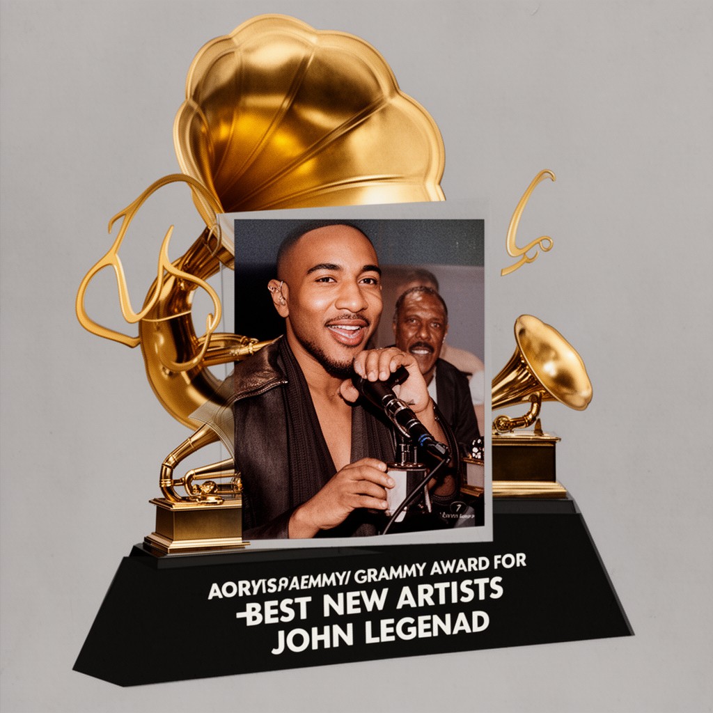 AI-generated illustration of Grammy Award for Best New Artist (for John Legend, supported by the album)