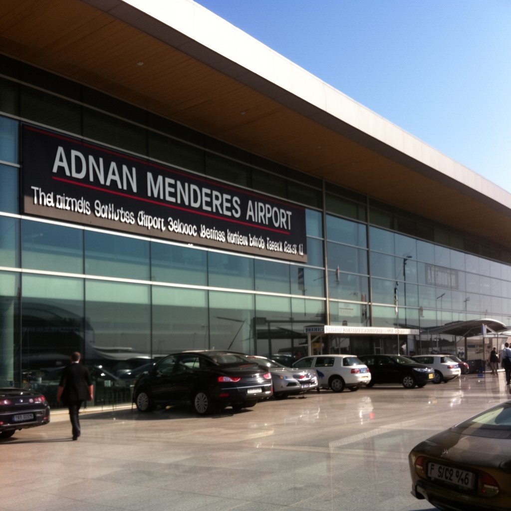 AI-generated illustration of Adnan Menderes Airport