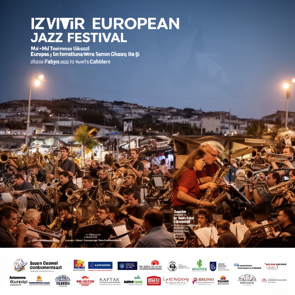 AI-generated illustration of Izmir European Jazz Festival