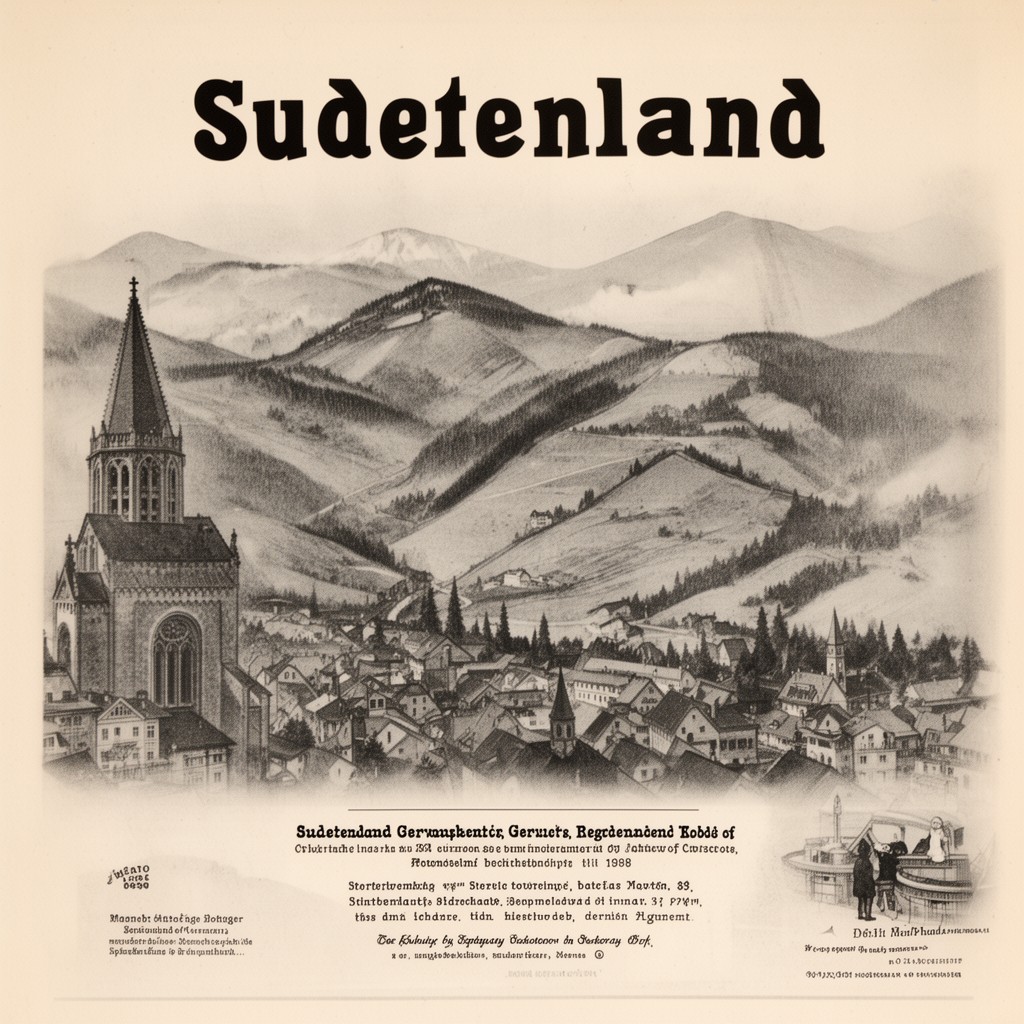 AI-generated illustration of Sudetenland