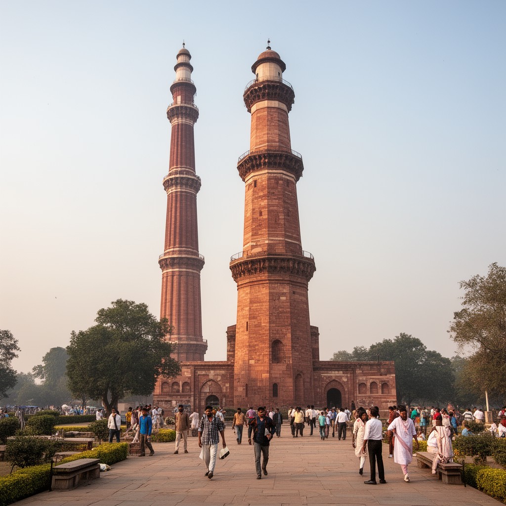 AI-generated illustration of Qutb Minar